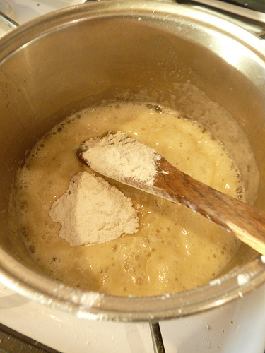 Make a roux for sauces or thick soups.